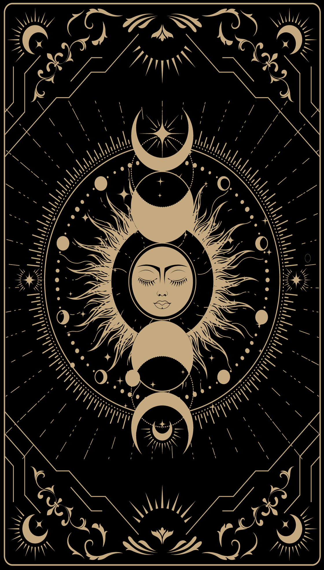 Tarot card back